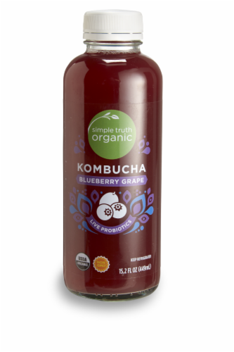 Simple Truth Organic™ Blueberry Grape Kombucha Perspective: front