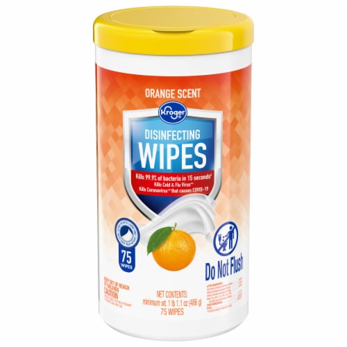 Kroger Disinfecting Wipes Orange Scent 75 ct Kroger