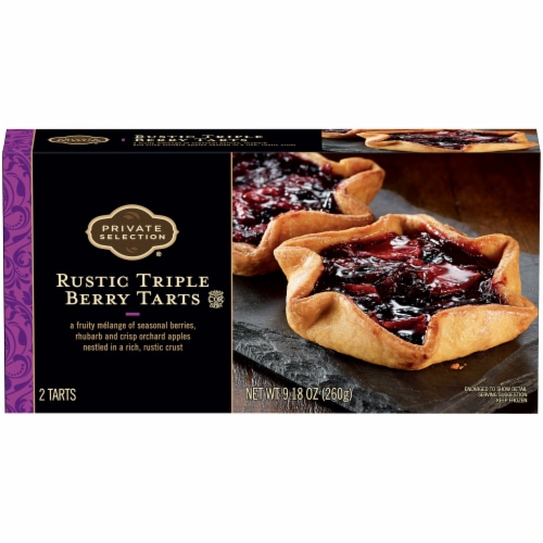 Private Selection® Rustic Triple Berry Tarts Perspective: front