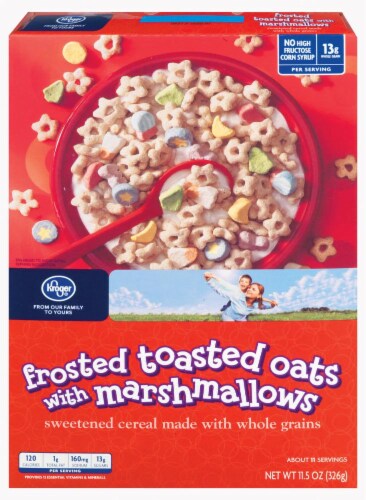 Kroger® Frosted Toasted Oats with Marshmallows Perspective: front