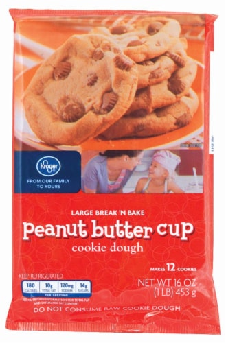 Kroger® Break 'N Bake Peanut Butter Cup Cookie Dough Perspective: front
