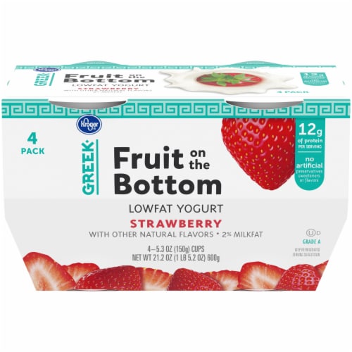 King Soopers Kroger Strawberry Fruit On The Bottom Greek Lowfat