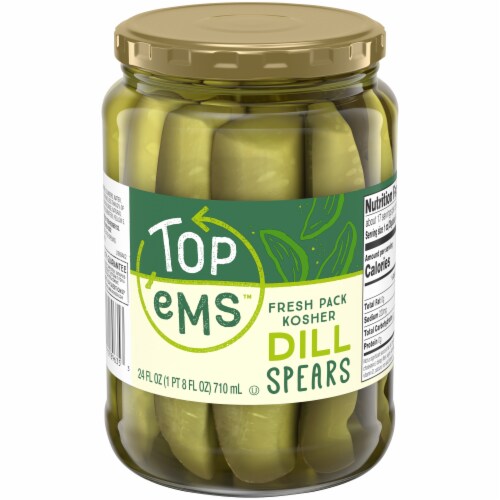 Top 'Ems™ Fresh Pack Kosher Dill Pickle Spears Perspective: front