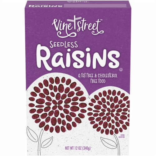 Vine Street Seedless Raisins Perspective: front