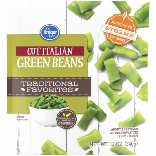 Kroger® Traditional Favorites Frozen Green Beans Italian Cut Perspective: front