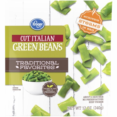 Kroger® Traditional Favorites Frozen Green Beans Italian Cut Perspective: front