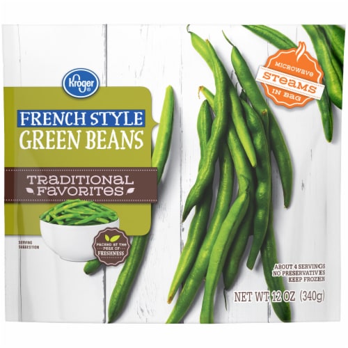 Kroger® Traditional Favorites Frozen French Style Green Beans Perspective: front
