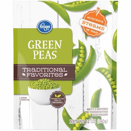 Kroger® Traditional Favorites Frozen Green Peas Perspective: front