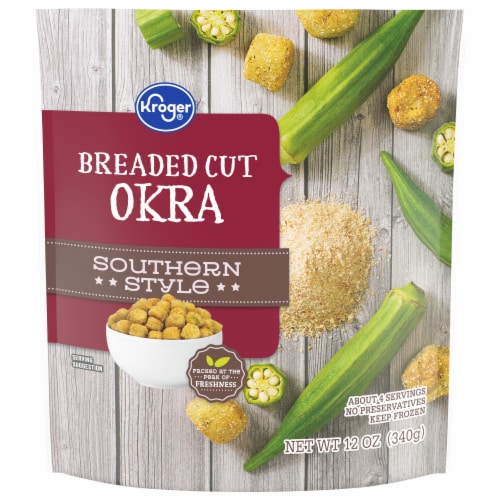 Kroger® Southern Style Breaded Cut Frozen Okra Perspective: front