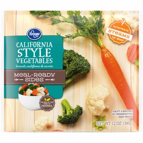 Kroger® Meal-Ready Sides Frozen California Style Vegetables Perspective: front