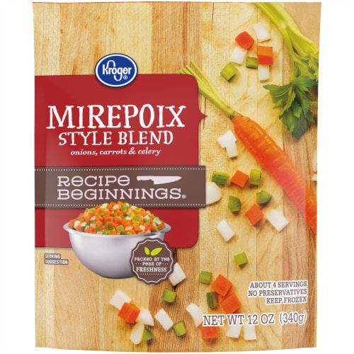 Kroger® Recipe Beginnings Frozen Mirepoix Style Blend Vegetables Perspective: front