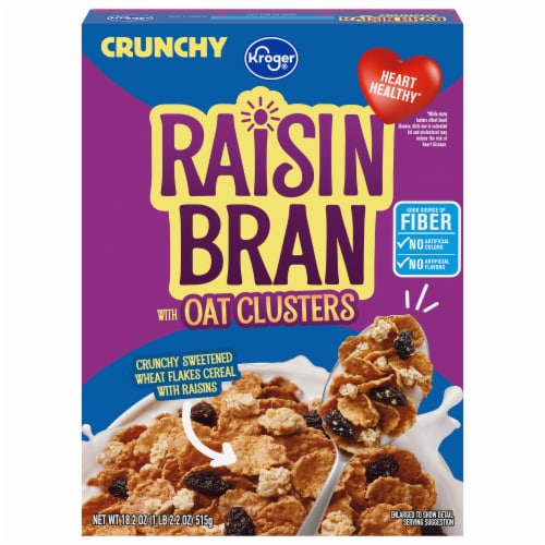 Kroger® Crunchy Raisin Bran Cereal, 18.2 oz - Kroger