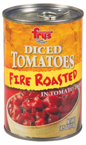 Fry's Fire Roasted Diced Tomatoes Perspective: front