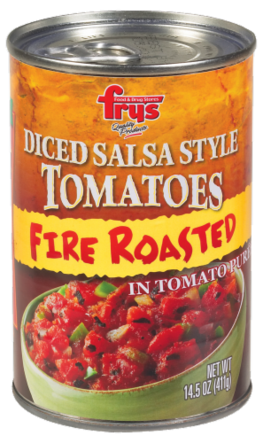 Fry's® Fire Roasted Diced Salsa Style Tomatoes Perspective: front
