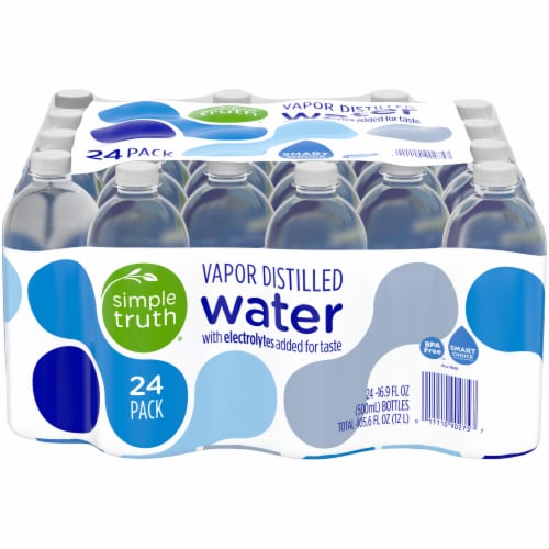 Simple Truth® Vapor Distilled Electrolyte Bottled Water Perspective: front