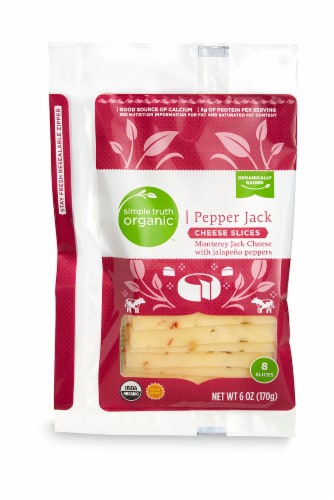 Simple Truth Organic™ Pepper Jack Cheese Slices Perspective: front