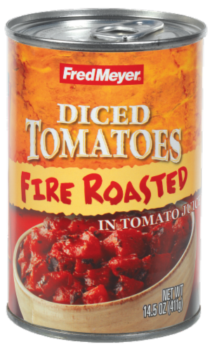 Fred Meyer® Fire Roasted Diced Tomatoes Perspective: front