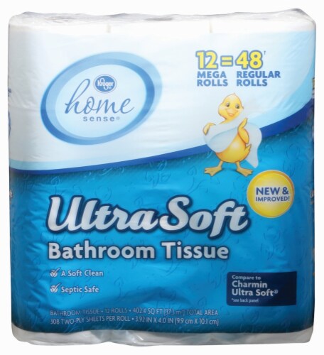 Kroger® ® Ultra Soft Mega Roll Bath Tissue Perspective: front
