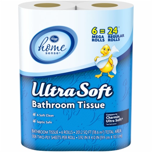 Kroger® Ultra Soft Mega Roll Bath Tissue Perspective: front