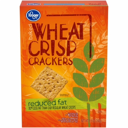 King Soopers Kroger Reduced Fat Baked Wheat Crisp Crackers 8 5 Oz