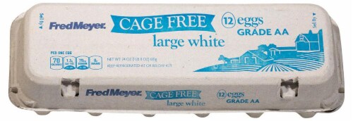 Fred Meyer® Cage Free Grade AA Large Eggs Perspective: front