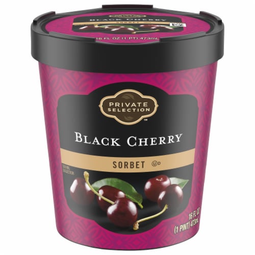Private Selection® Black Cherry Sorbet Pint Perspective: front