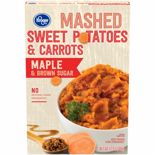 Kroger® Maple & Brown Sugar Mashed Sweet Potatoes & Carrots Perspective: front