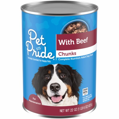 Pet Pride® Chunks with Beef Wet Adult Dog Food, 22 oz Smith’s Food