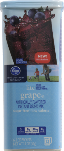 Kroger® Light Grape Drink Mix Singles Perspective: front