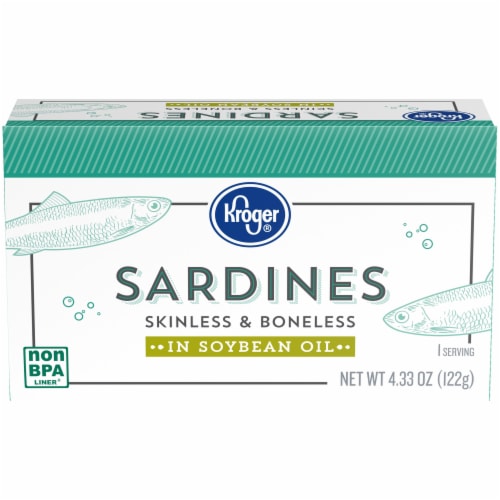 Kroger® Skinless & Boneless Sardines in Soybean Oil Perspective: front