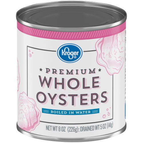 Kroger® Premium Whole Oysters Boiled in Water Perspective: front
