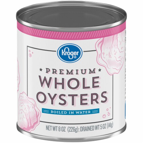 Kroger® Premium Whole Oysters Boiled in Water Perspective: front