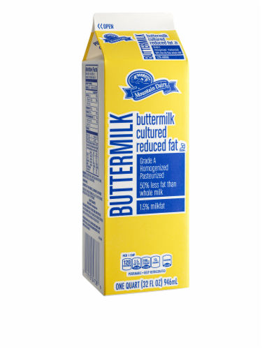 Mountain Dairy Reduced Fat Buttermilk Perspective: front