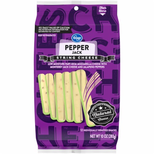 Kroger® Pepper Jack String Cheese Perspective: front