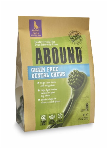 ABOUND Grain Free Large Dental Chews Dog Treats 8 ct Smith s Food and Drug