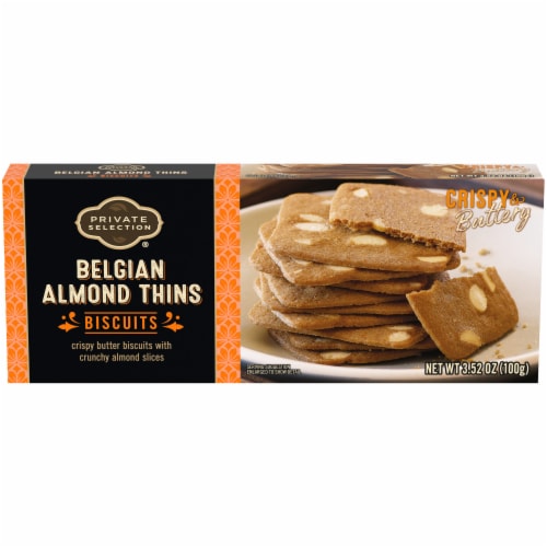 Private Selection® Belgian Almond Thins Biscuits Perspective: front