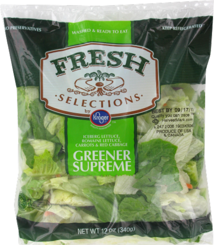 Fresh Selections Greener Supreme Salad Perspective: front