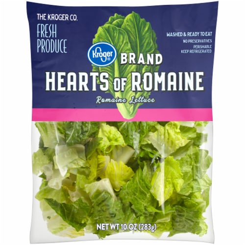 Kroger® Hearts of Romaine Salad Bag Perspective: front