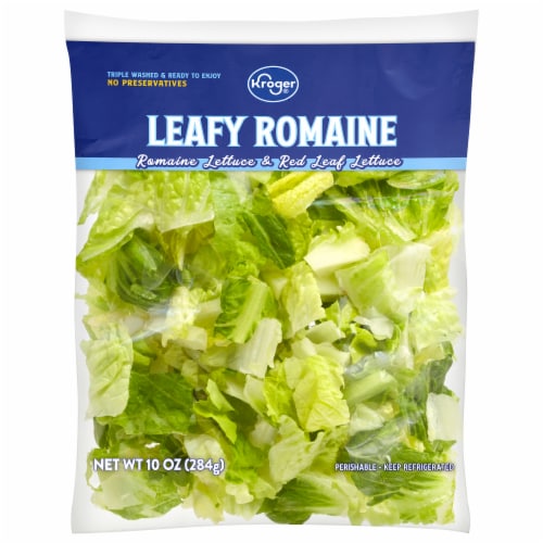 Kroger® Leafy Romaine Salad Bag Perspective: front