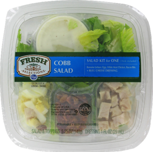 Fresh Selections Cobb Salad Kit Perspective: front