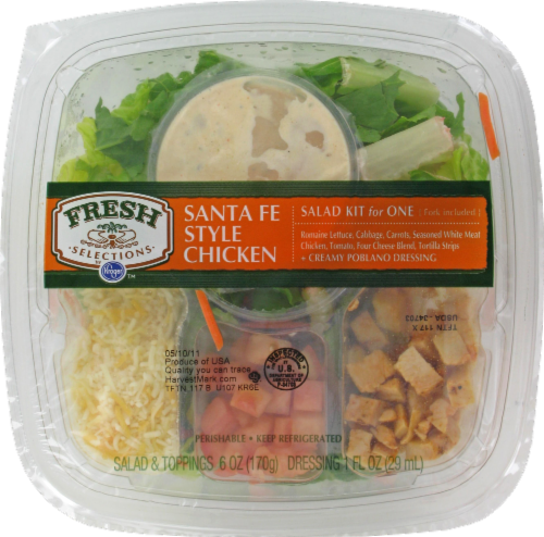 Fresh Selections Santa Fe Style Chicken Salad Kit Perspective: front