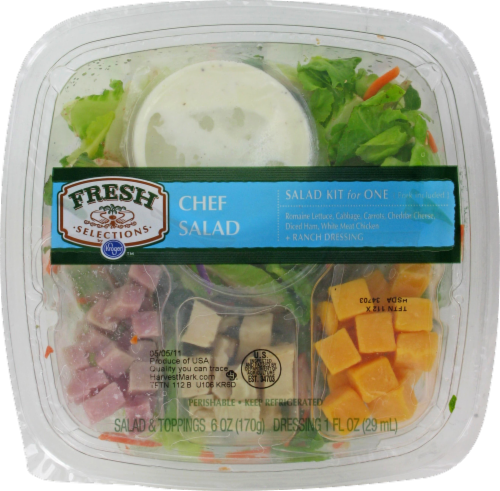 Fresh Selections Chef Salad Kit Perspective: front
