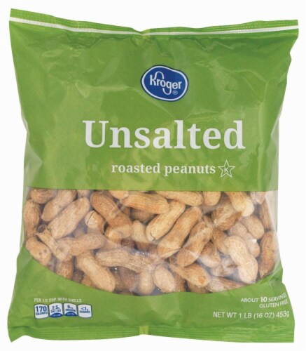 Kroger® Unsalted Roasted Peanuts Perspective: front