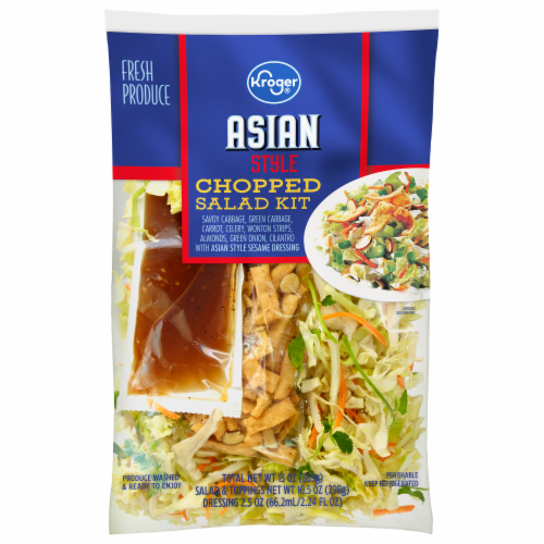 Kroger® Asian Style Chopped Salad Kit Bag Perspective: front