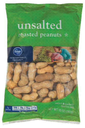 Kroger® Unsalted Roasted Peanuts Perspective: front