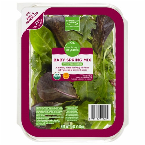 Simple Truth Organic™ Baby Spring Mix with Fresh Herbs Perspective: front