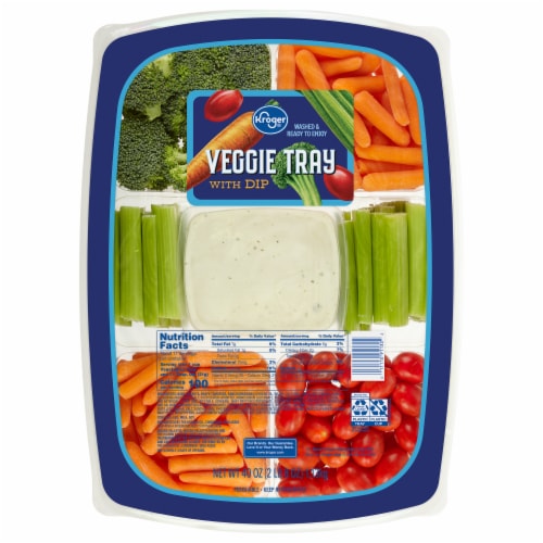 Kroger® Veggie Tray with Dip Perspective: front