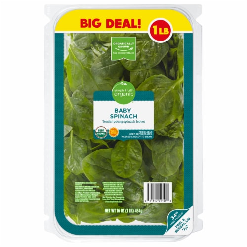 Simple Truth Organic™ Baby Spinach BIG Deal! Perspective: front