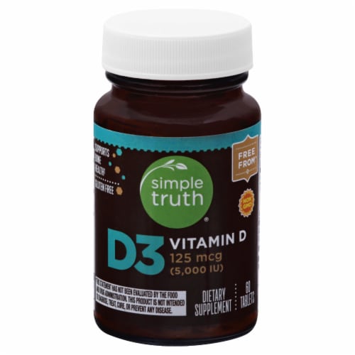 Frys Food Stores Simple Truth Vitamin D3 Tablets 5000 Iu 60 Ct