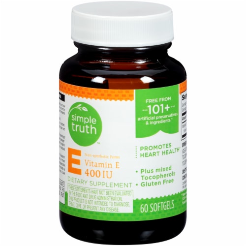 Simple Truth™ Vitamin E Softgels 400 IU 60 Count Perspective: front
